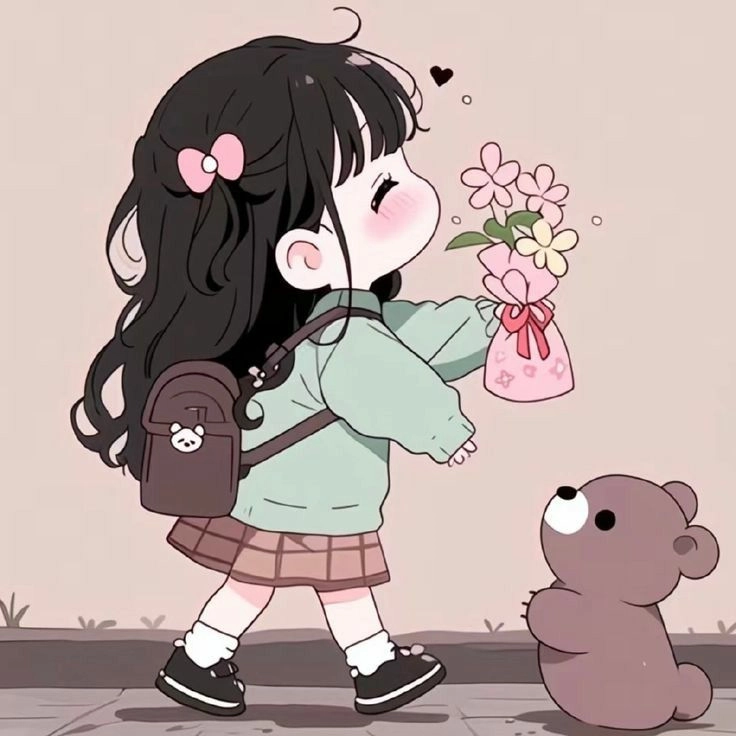 Siêu dễ thương với loạt hình cute nữ hot trend