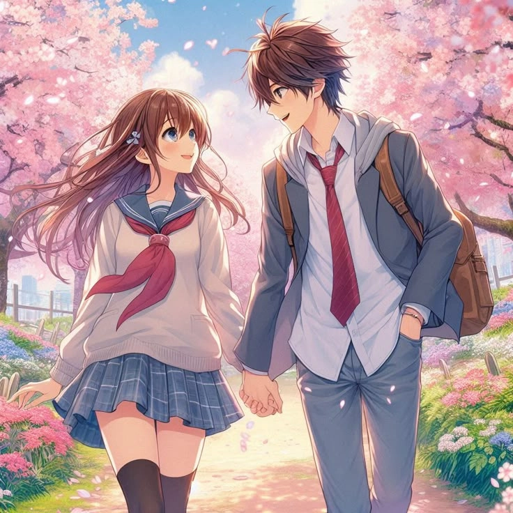 Chọn ngay hình ảnh cặp đôi yêu nhau chất anime