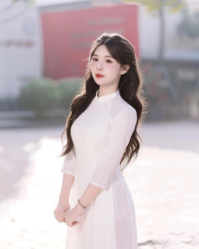 ảnh học sinh áo dài nét duyên dáng tinh khôi