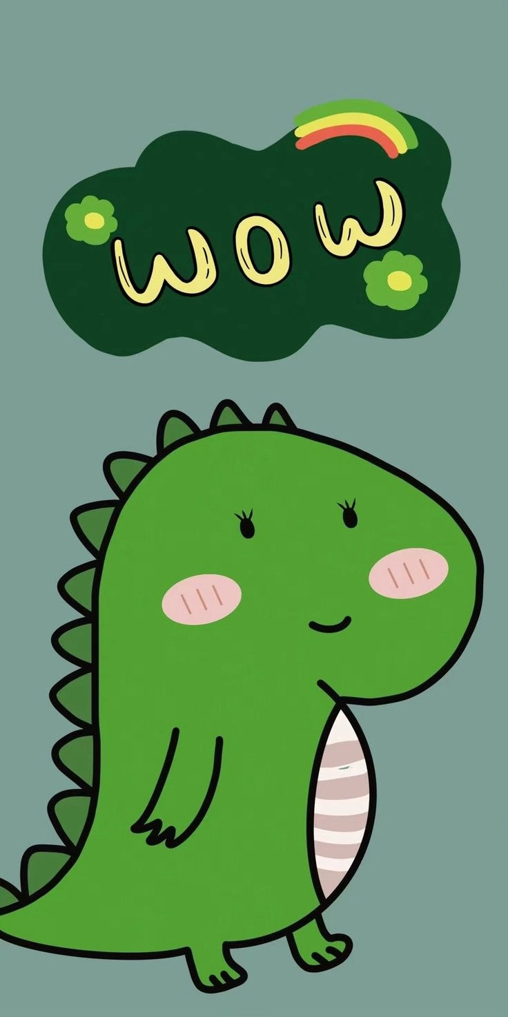 Tỏa sáng với hình nền điện thoại khủng long cute avatar khủng long