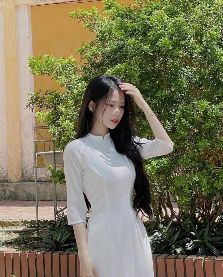 áo dài nữ học sinh tạo nét duyên trong avatar nữ áo dài
