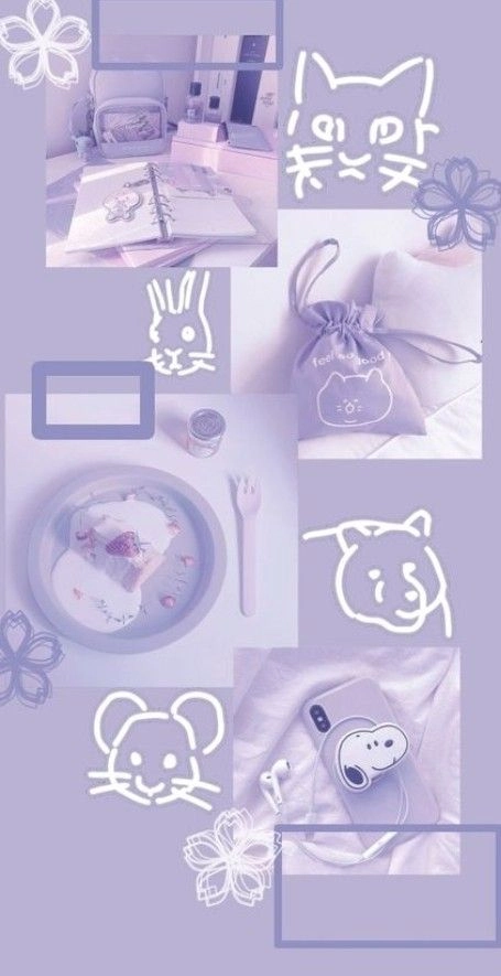 Tổng hợp những hình ảnh cute màu tím siêu xinh