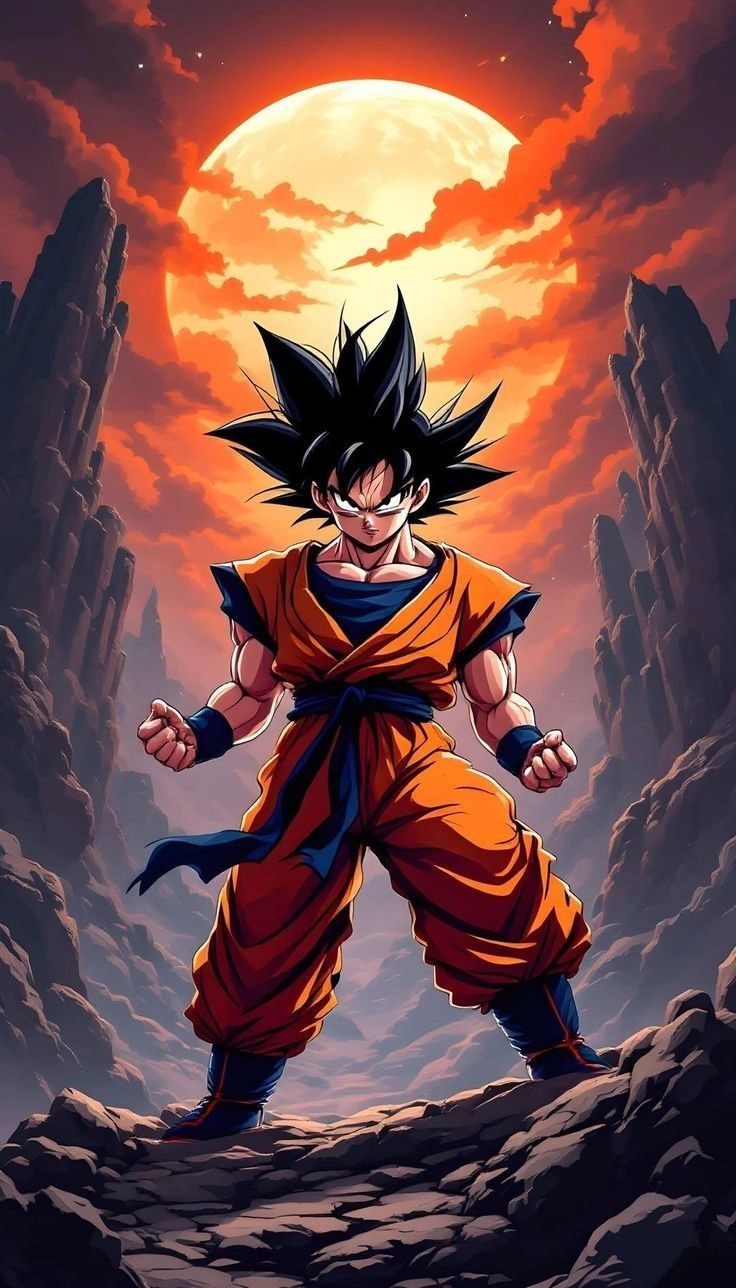 Cuốn hút mạnh với ảnh anime goku ngầu cực chất