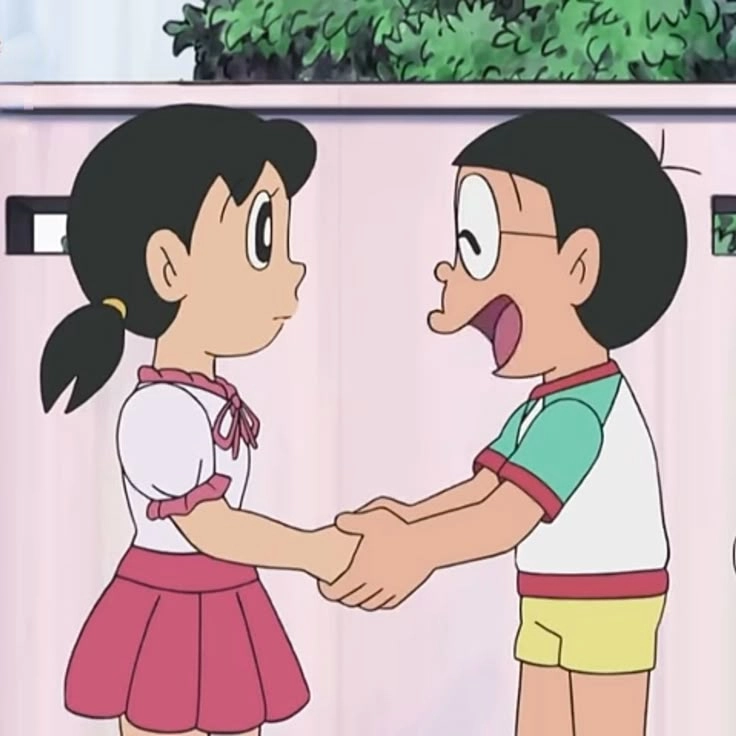 Tình bạn trong sáng qua hình ảnh shizuka và nobita
