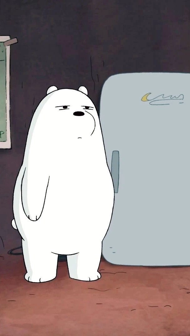 Mê ngay ảnh chú gấu trắng cute quá chừng luôn