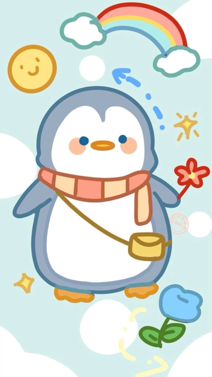 Tải về hình con chim cánh cụt cute cho màn hình cực hút mắt