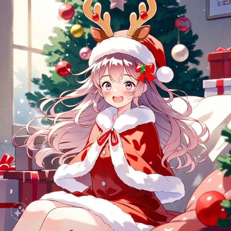 Ảnh Giáng sinh anime nam với phong cách mạnh mẽ nhưng vẫn đầy ấm áp