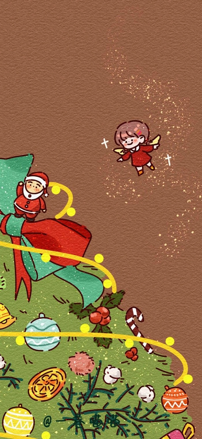Hình ảnh Giáng sinh cute dễ vẽ phù hợp để trang trí Noel