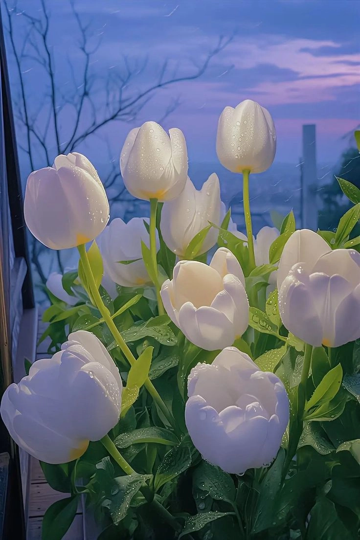 Hình hoa tulip ngọt ngào và tràn đầy sức sống tự nhiên