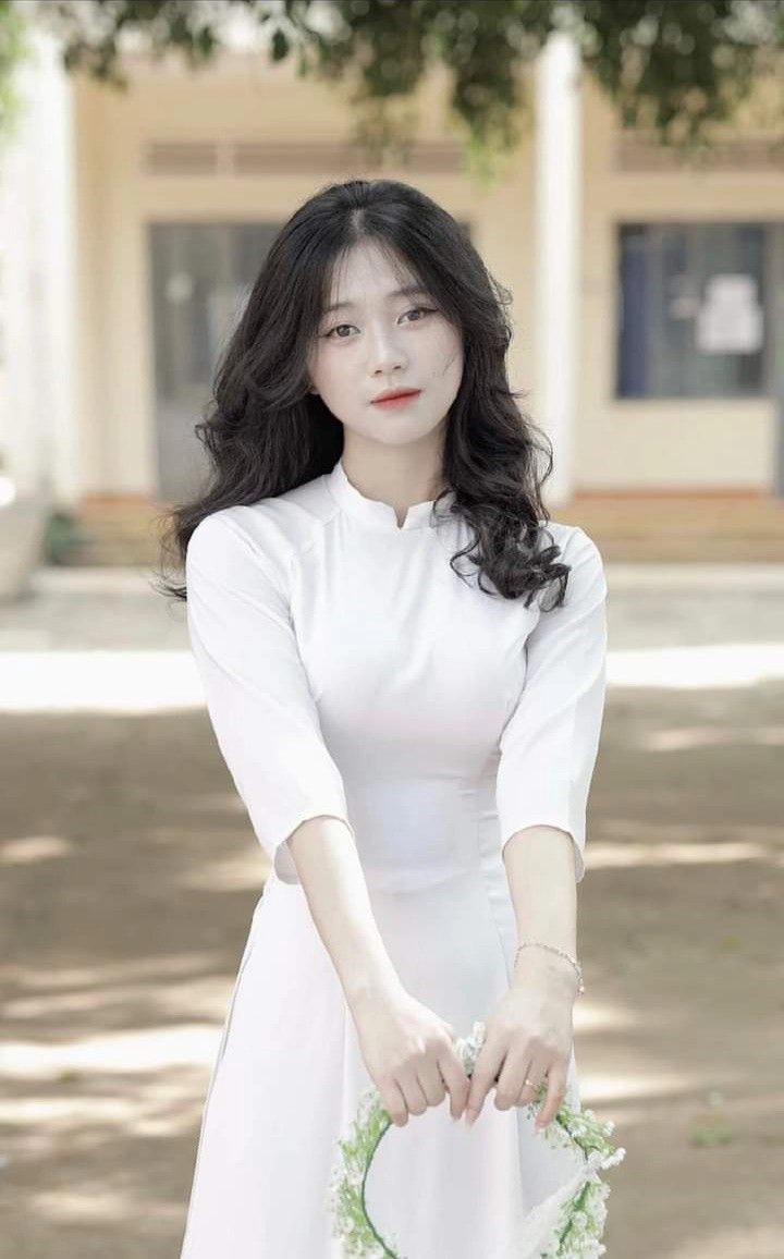 ảnh nữ sinh áo dài đẹp lấp lánh nét học trò