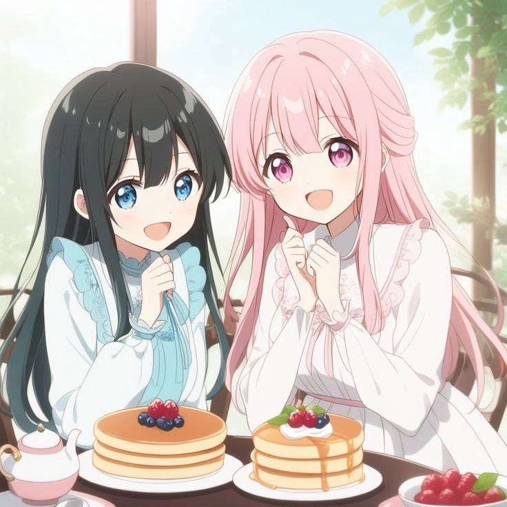 Ảnh đôi bạn thân nữ anime dễ thương, ngầu lòi và cực bắt trend