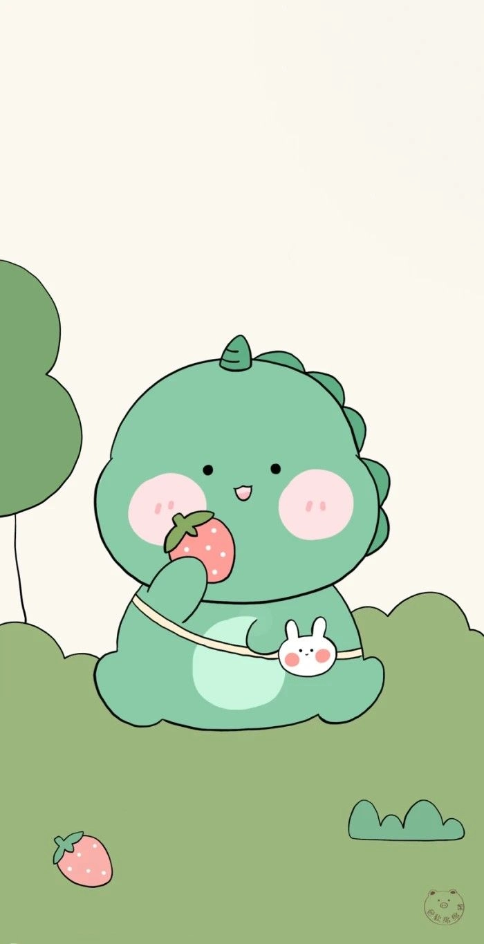 Trang cá nhân thêm xinh với ảnh nền khủng long cute