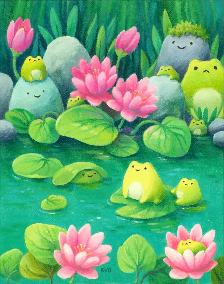 Đổi style cùng avatar con ếch cute vui nhộn
