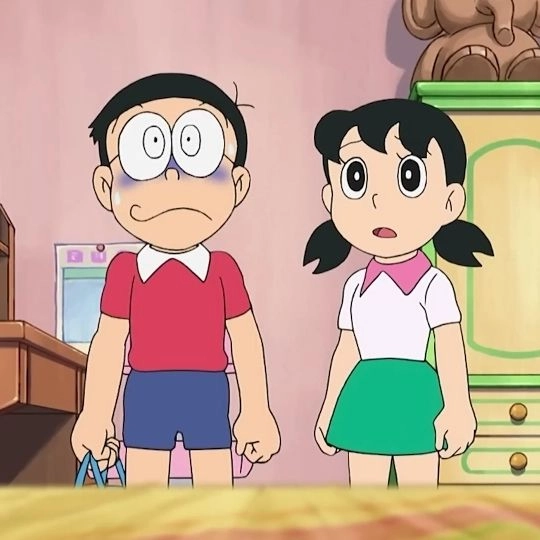 Tình bạn hóa tình yêu trong ảnh đôi xuka và nobita