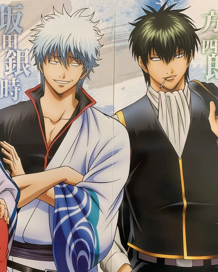 Gintoki x Hijikata tình bạn sâu sắc giữa hai nhân vật