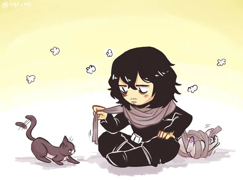 Aizawa Shouta chibi cực kỳ dễ thương và ngộ nghĩnh