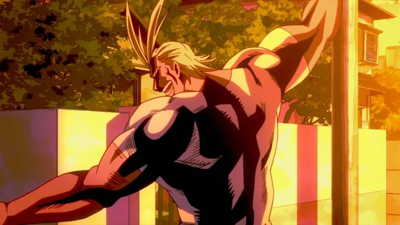 All Might suit đặc trưng với màu sắc nổi bật