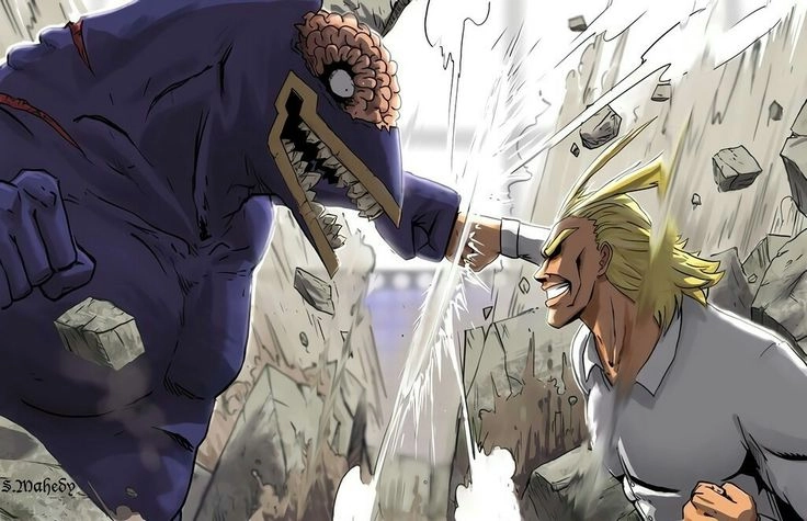 All Might vs Nomu 4K sắc nét gây ấn tượng mạnh