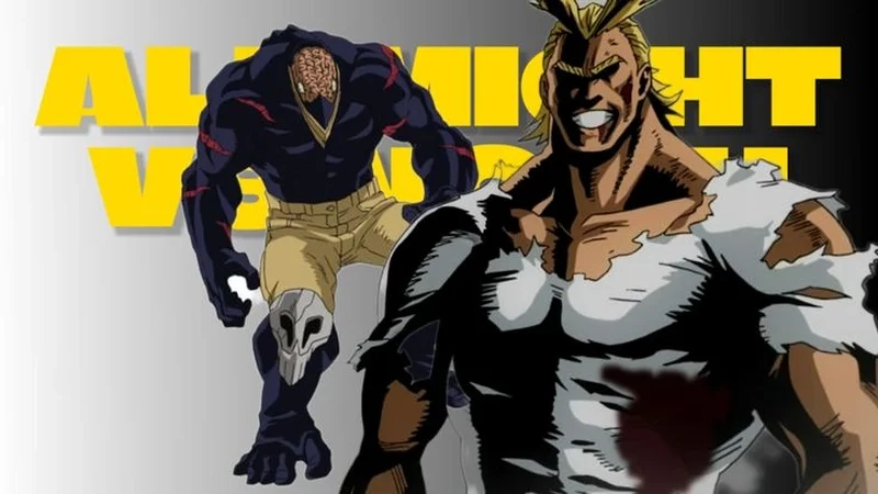 All Might vs Nomu manga thể hiện sức mạnh tột đỉnh