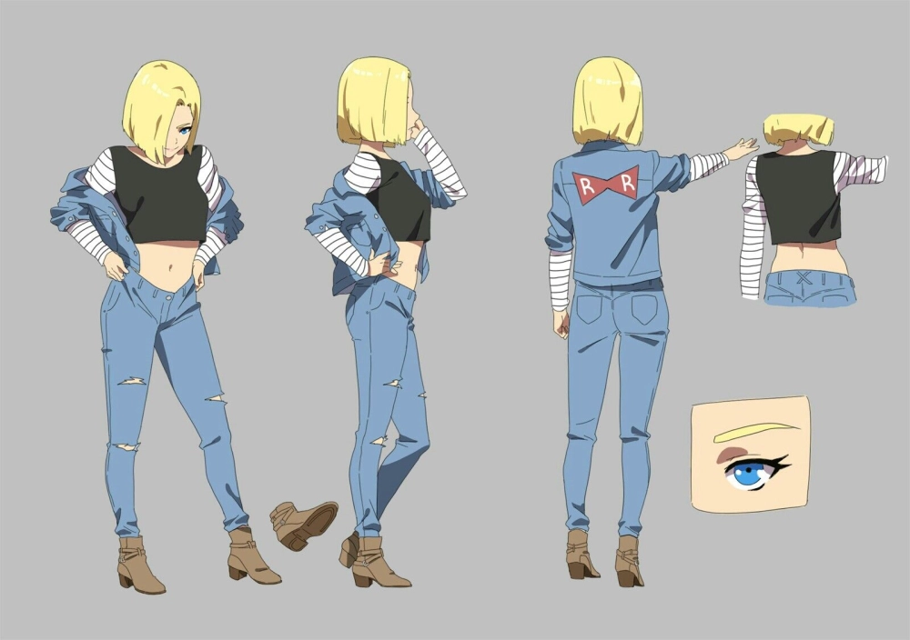 Android 18 Art hình ảnh đẹp và độc đáo của cô nàng Android 18