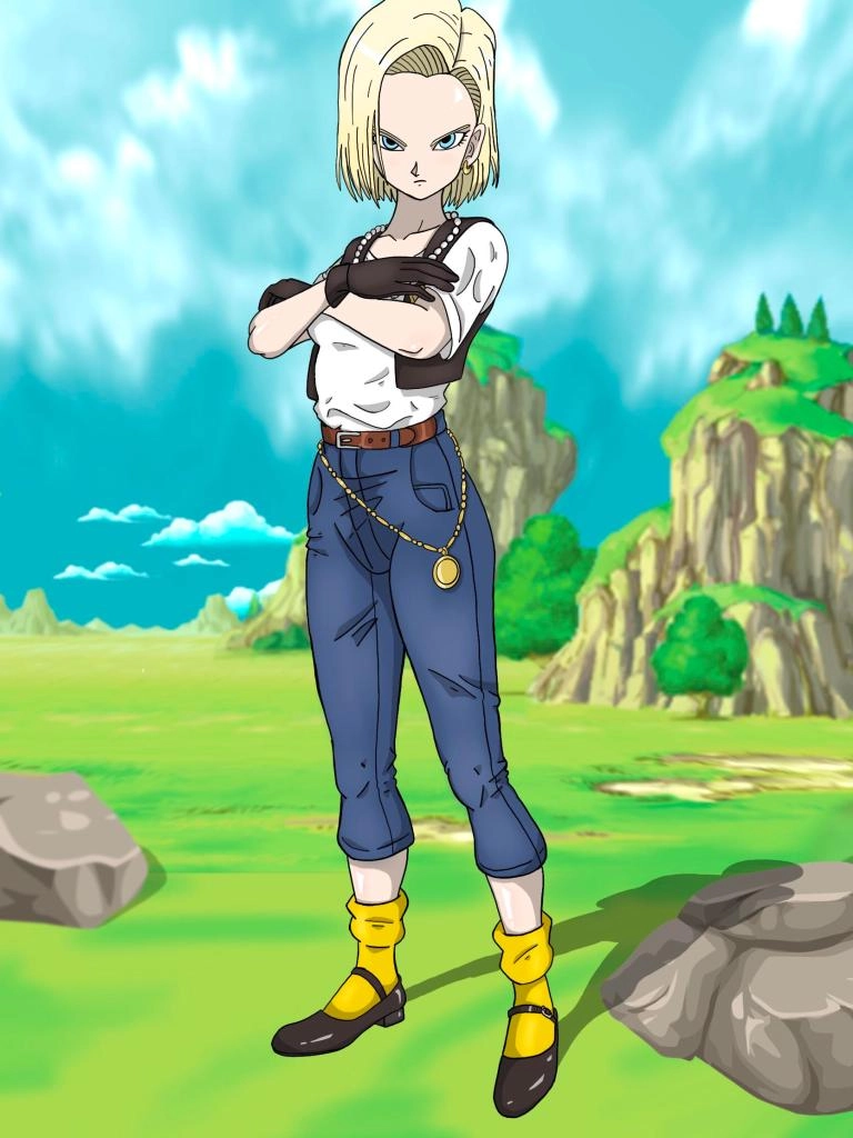 Android 18 Drawing tác phẩm vẽ tuyệt đẹp của Android 18