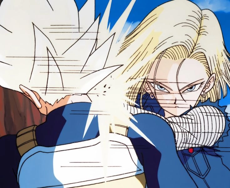 Vegeta vs Android 18 sự đối đầu mạnh mẽ giữa Vegeta và Android 18