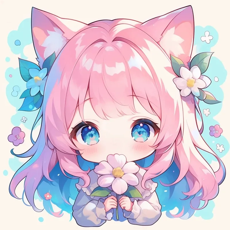 Sự kết hợp hoàn hảo trong bộ hình anime cute đơn giản cực chất