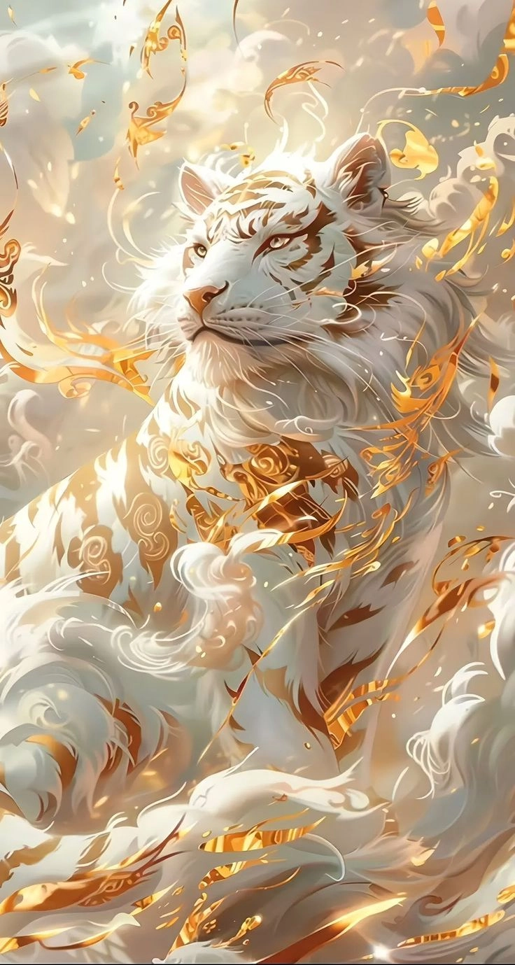 Hình nền con hổ ngầu giúp avatar trở nên nổi bật hơn