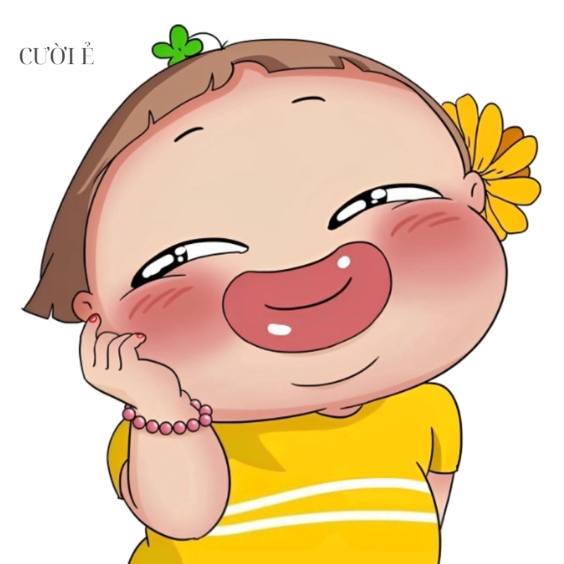 Meme cười ẻ với biểu cảm vô cùng hài hước và dễ thương