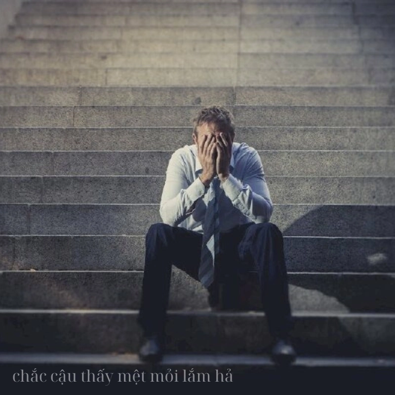 Chắc cậu mệt mỏi lắm hả meme thể hiện sự đồng cảm hài hước