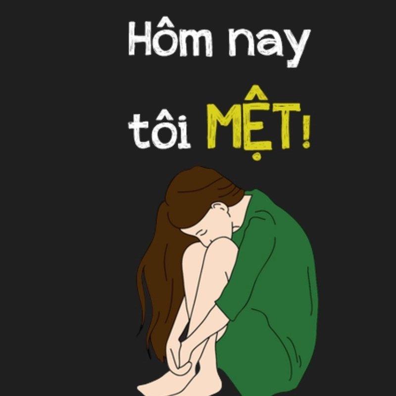 Meme đi làm mệt mỏi thể hiện sự kiệt sức sau giờ làm việc