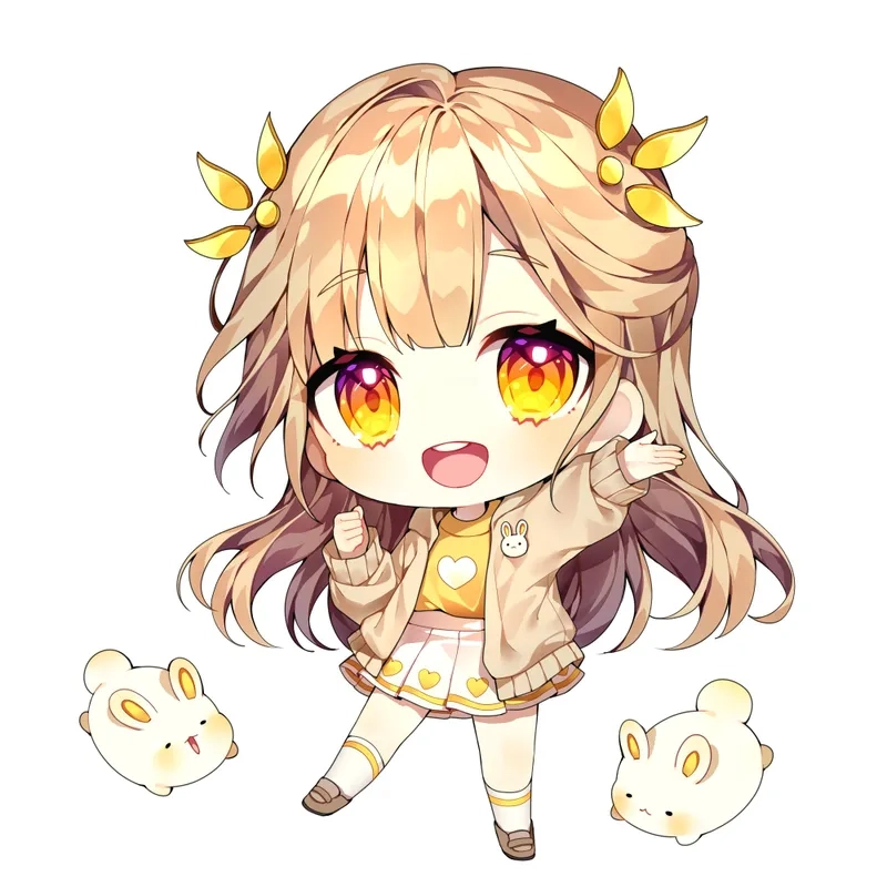 Siêu dễ thương với bộ sưu tập anime nữ cute chibi