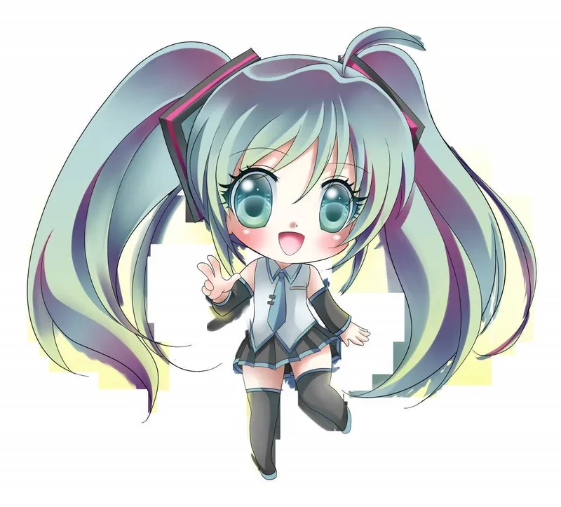 Nét vẽ mềm mại qua từng chibi cute nữ