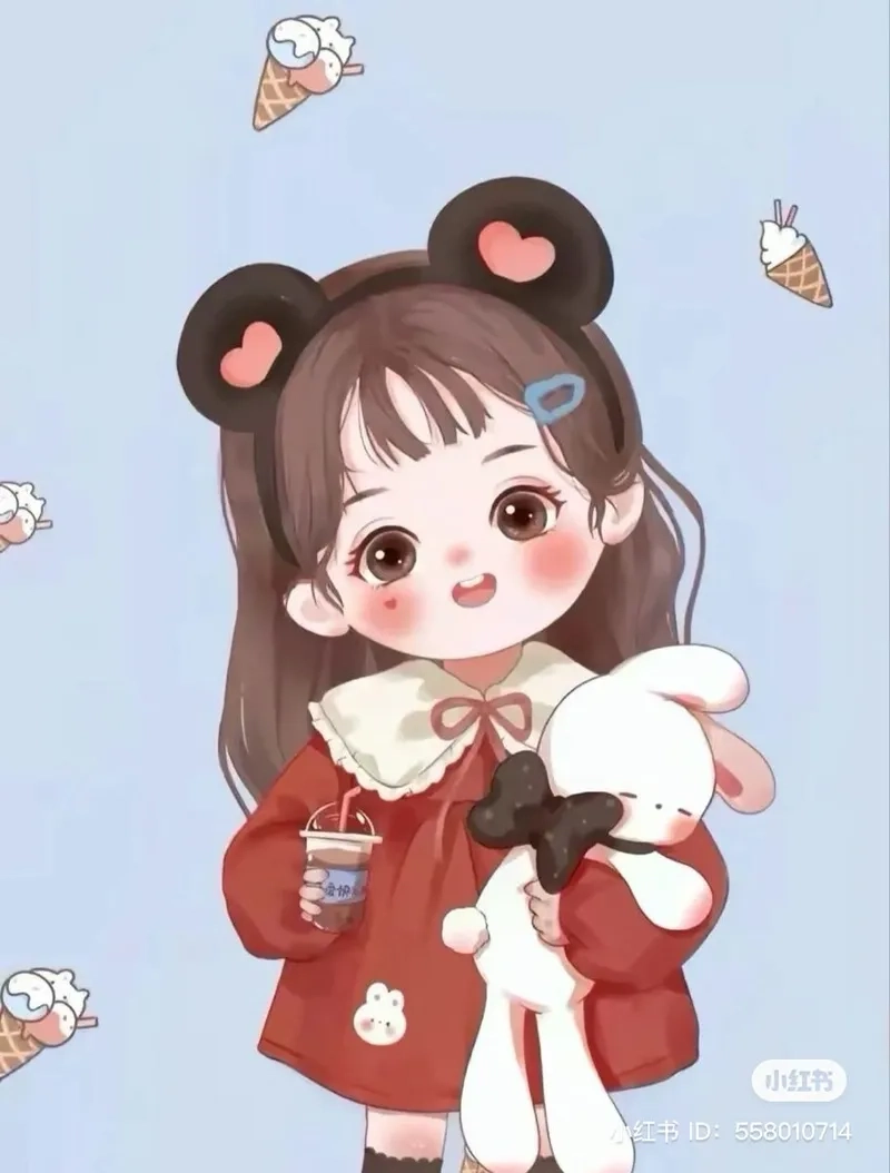 Tải ngay ảnh anime nữ chibi cute làm avatar cực xinh
