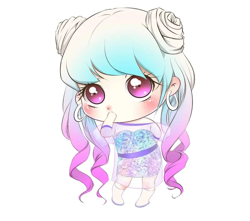 Nổi bật chất riêng với hình chibi nữ ngầu cá tính