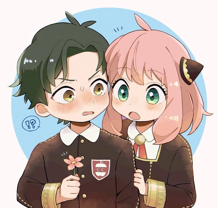 Ảnh anime Anya và Damian tình bạn lấp lánh trong từng khung hình