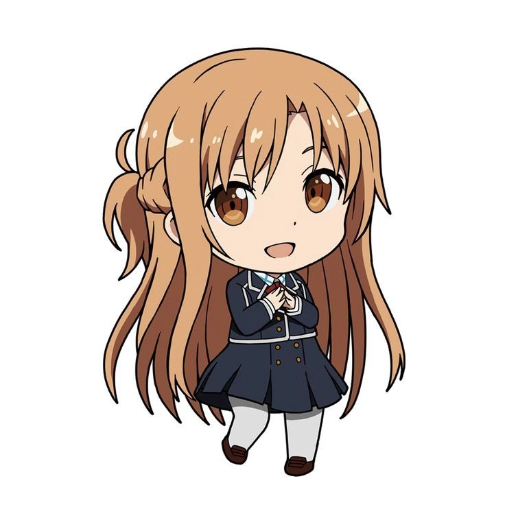 Asuna Yuuki chibi với tạo hình nhỏ nhắn cực dễ thương