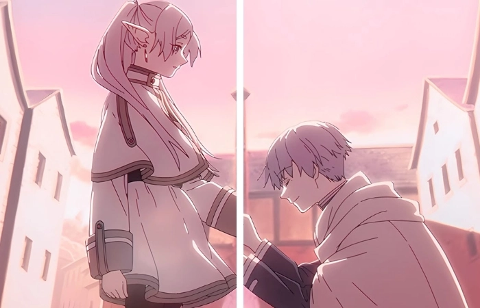 Thể hiện tình cảm qua anime căp đôi cực xinh