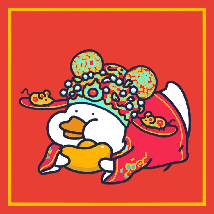 Avatar chibi đón tết rực rỡ, vui tươi và mang không khí lễ hội