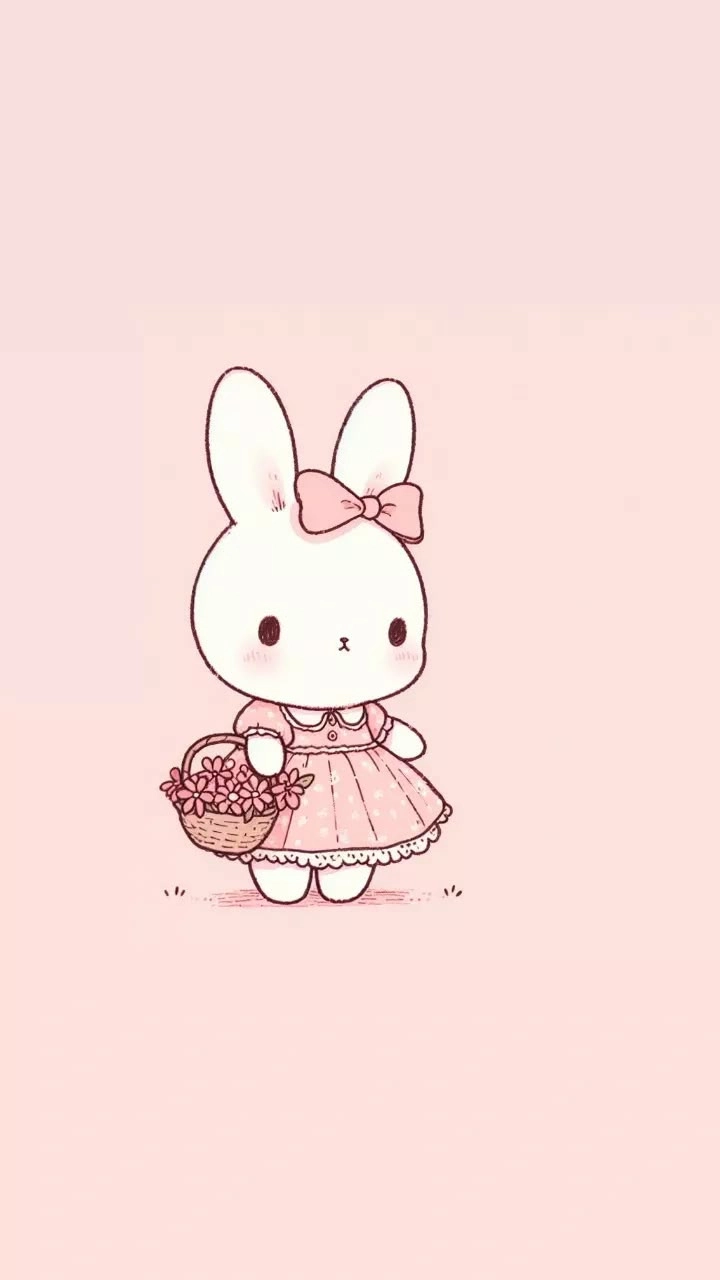 Avatar thỏ chibi cute với đôi tai dài đáng yêu không thể cưỡng lại
