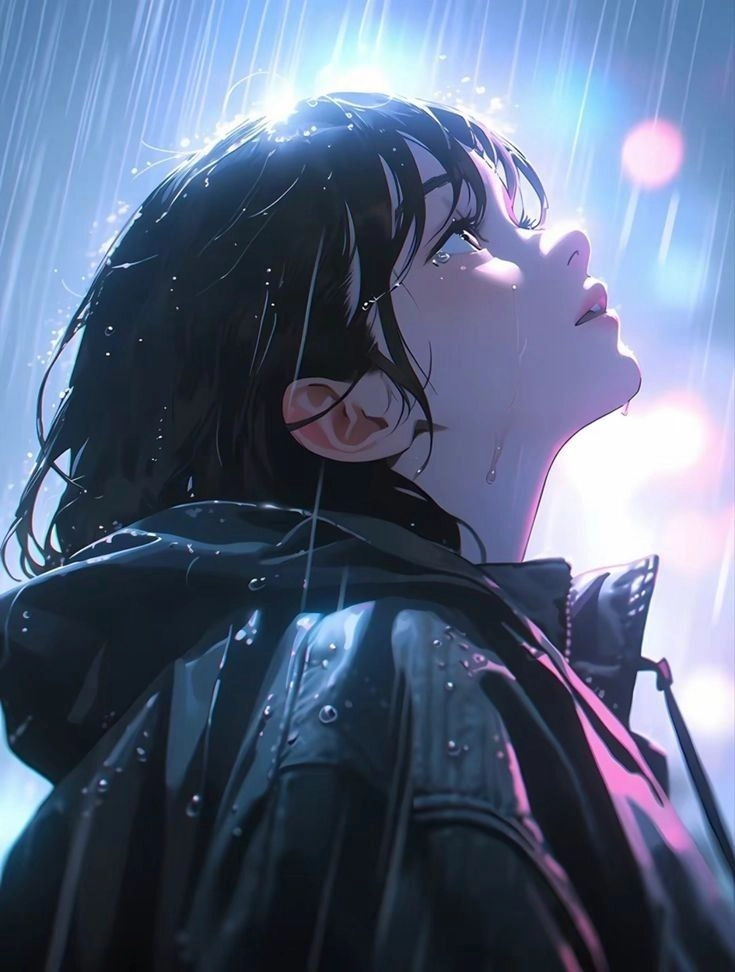 Hình anime nữ buồn khóc thích hợp làm avatar cô đơn nữ cho ngày u ám