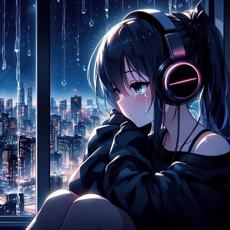 Ảnh anime buồn ngầu nữ là lựa chọn lý tưởng cho avatar cô đơn nữ cá tính