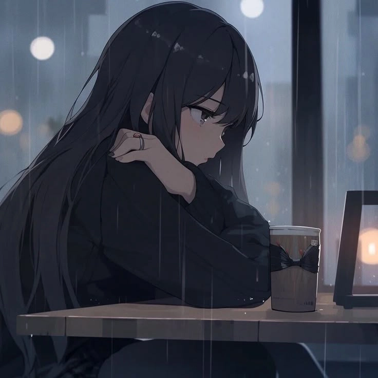 Ảnh anime ngầu buồn nữ vừa cô đơn vừa mạnh mẽ qua góc nhìn nghệ thuật