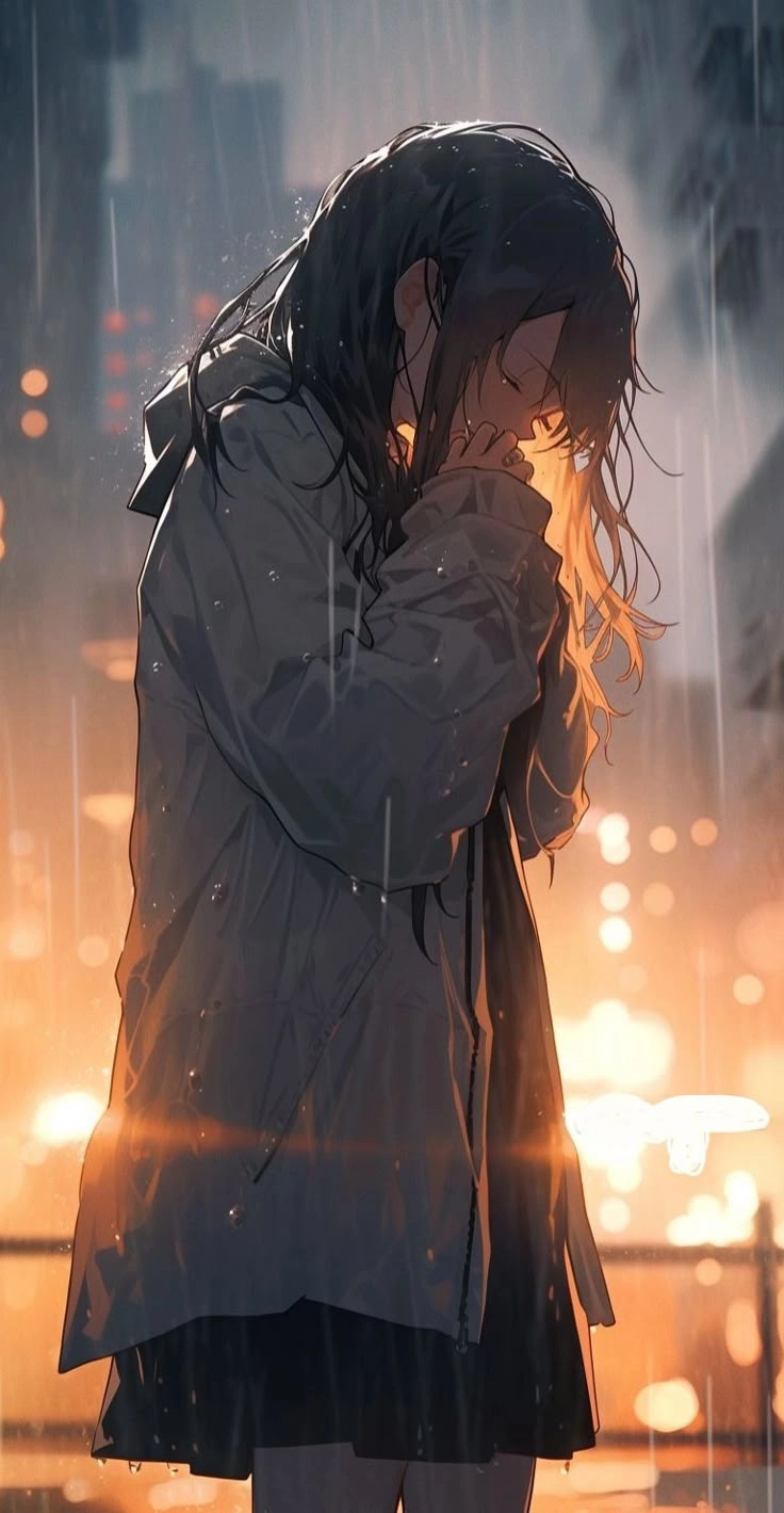 Ảnh anime nữ buồn cô đơn phản ánh tâm trạng qua từng nét vẽ