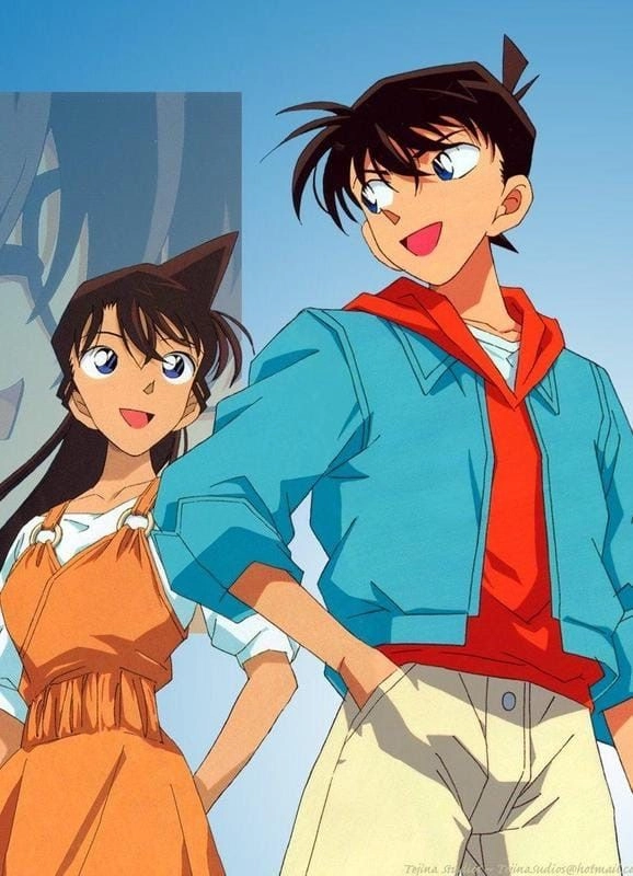 Hình của shinichi và ran ngọt ngào đầy tình cảm