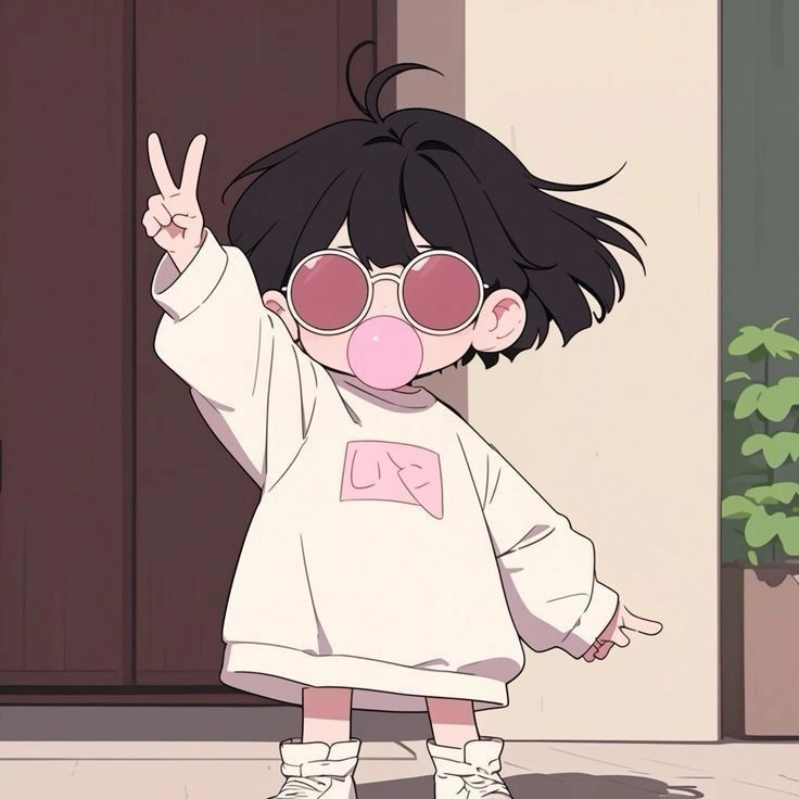Bộ ảnh chibi cute nam nữ dành cho cặp đôi yêu nhau
