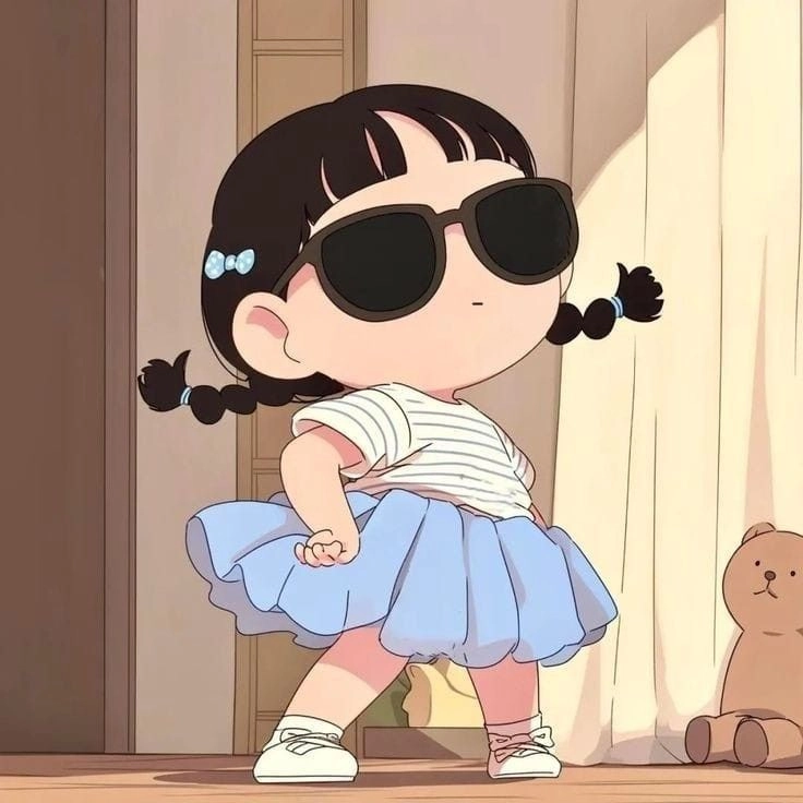 Nhẹ nhàng cùng ảnh chibi cute nữ đơn giản đẹp lạ