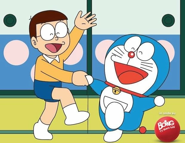 Thân thiết khó tả qua ảnh doraemon và nobita