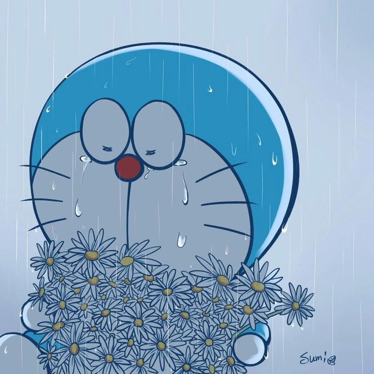 Vừa thương vừa yêu là ảnh doremon khóc cute