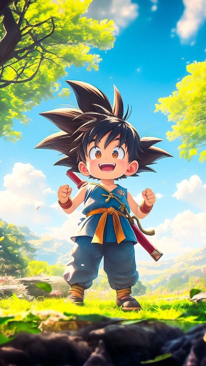 Lưu giữ thời thơ ấu bằng hình goku nhỏ